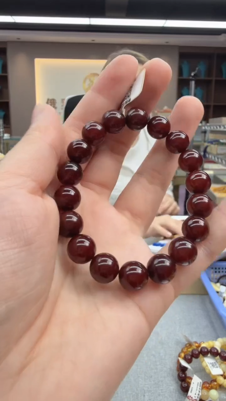 未镶嵌琥珀手链35秒拍号假一罚十