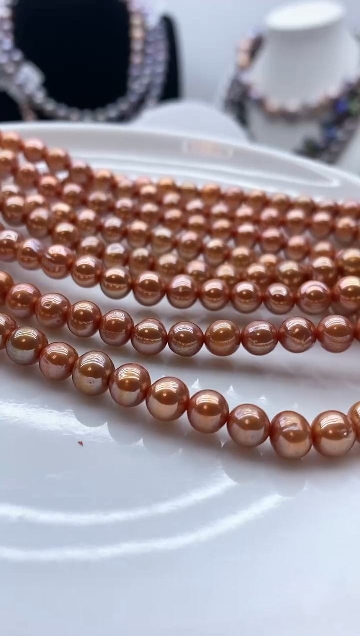 【闪购商品】淡水珍珠颈饰钛钢140