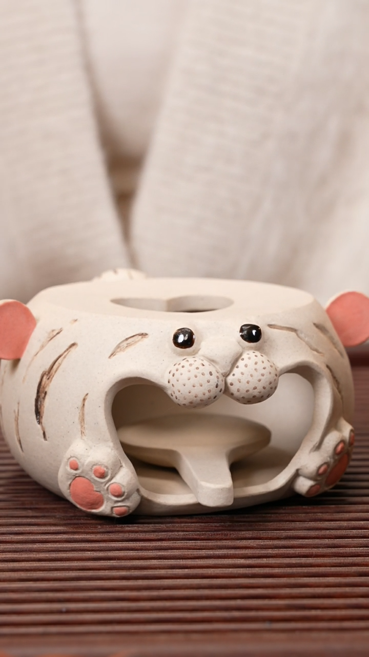 【闪购商品】紫砂茶宠小猫炉子