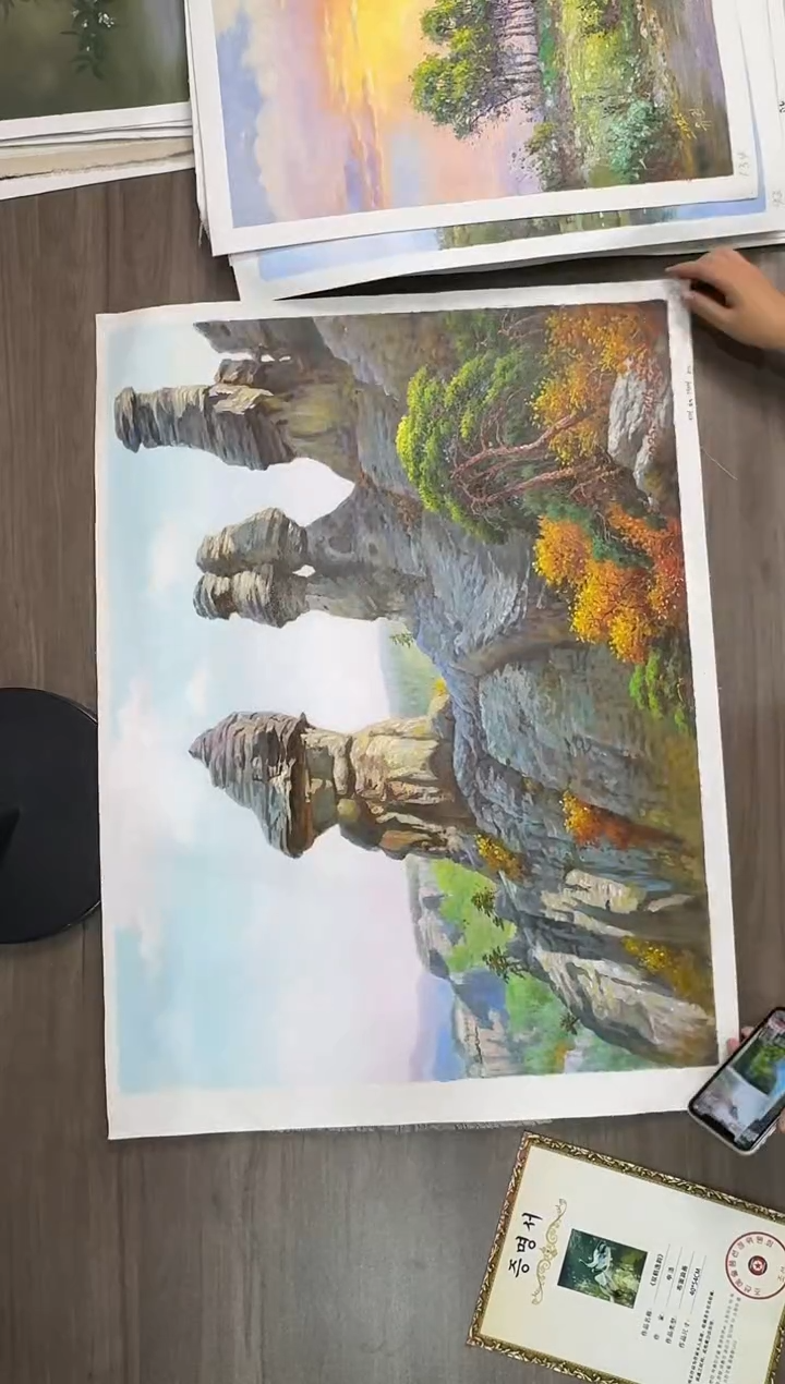 油画【97号】约50*70cm丨朝鲜原创纯手绘孤品油画丨顺丰包邮