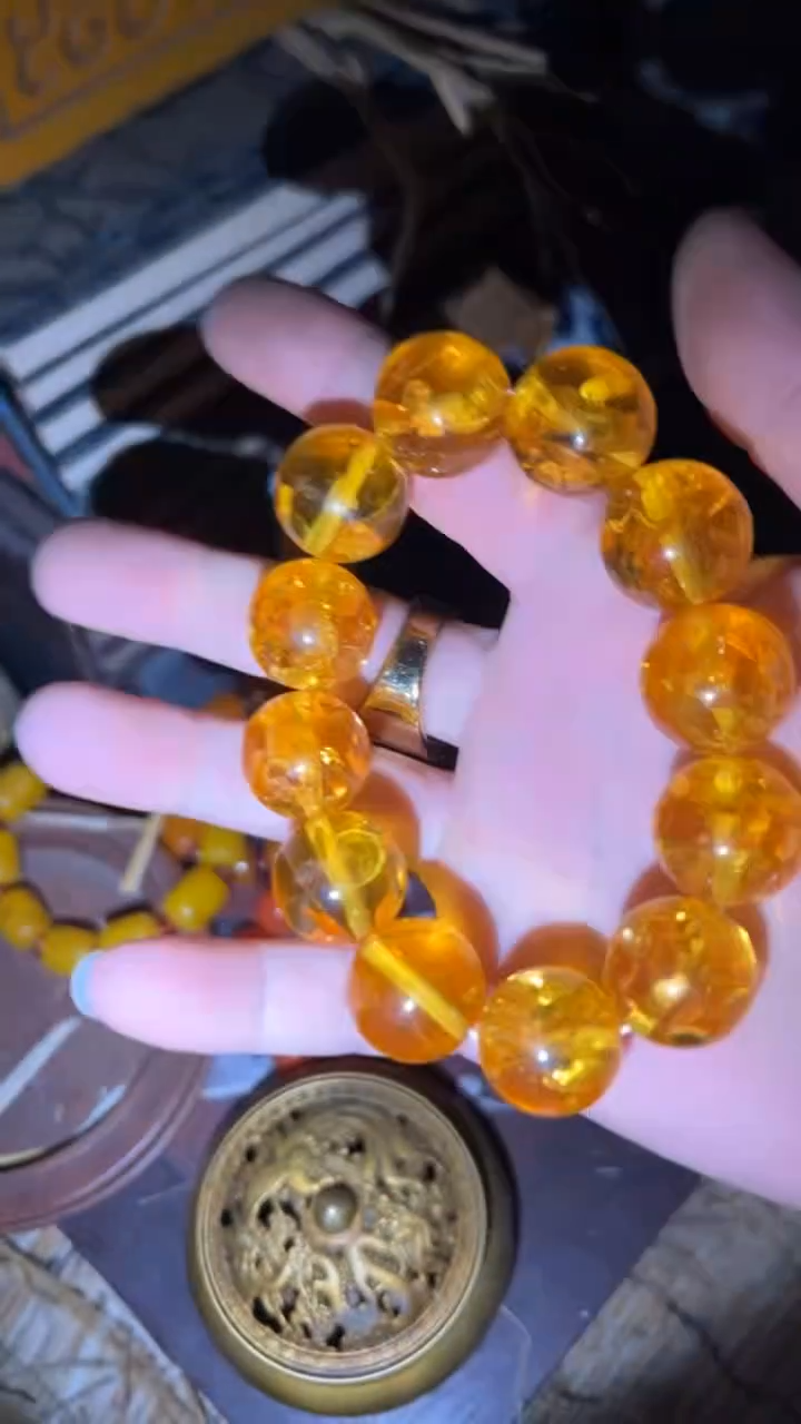 【闪购商品】金珀手链未镶嵌闪购商品高端专用链接