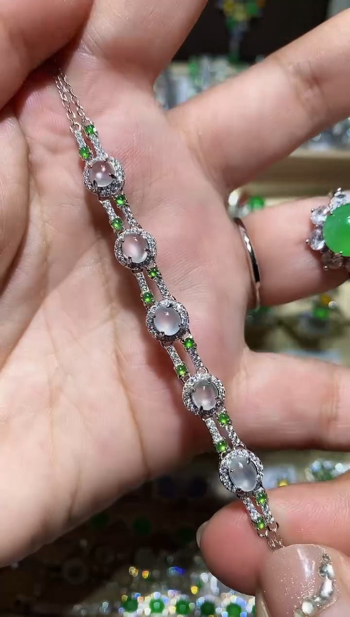 【闪购商品】翡翠耳饰未镶嵌手链