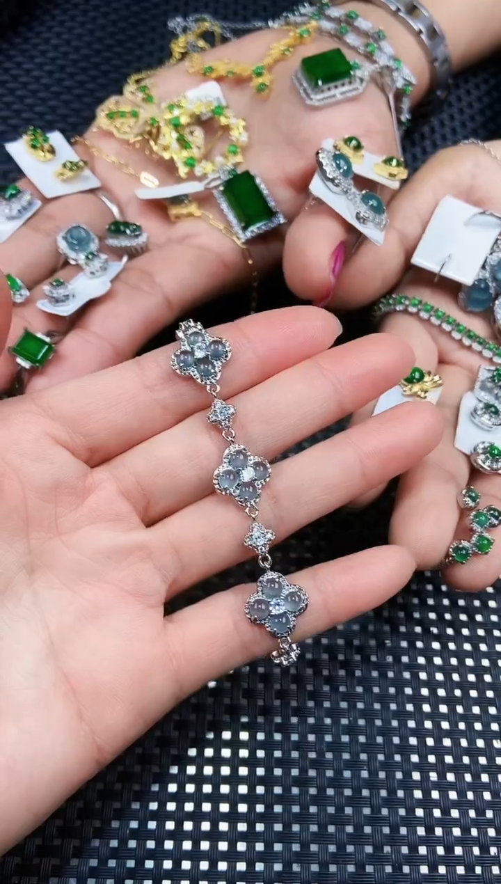 【闪购商品】翡翠手链未镶嵌111111111