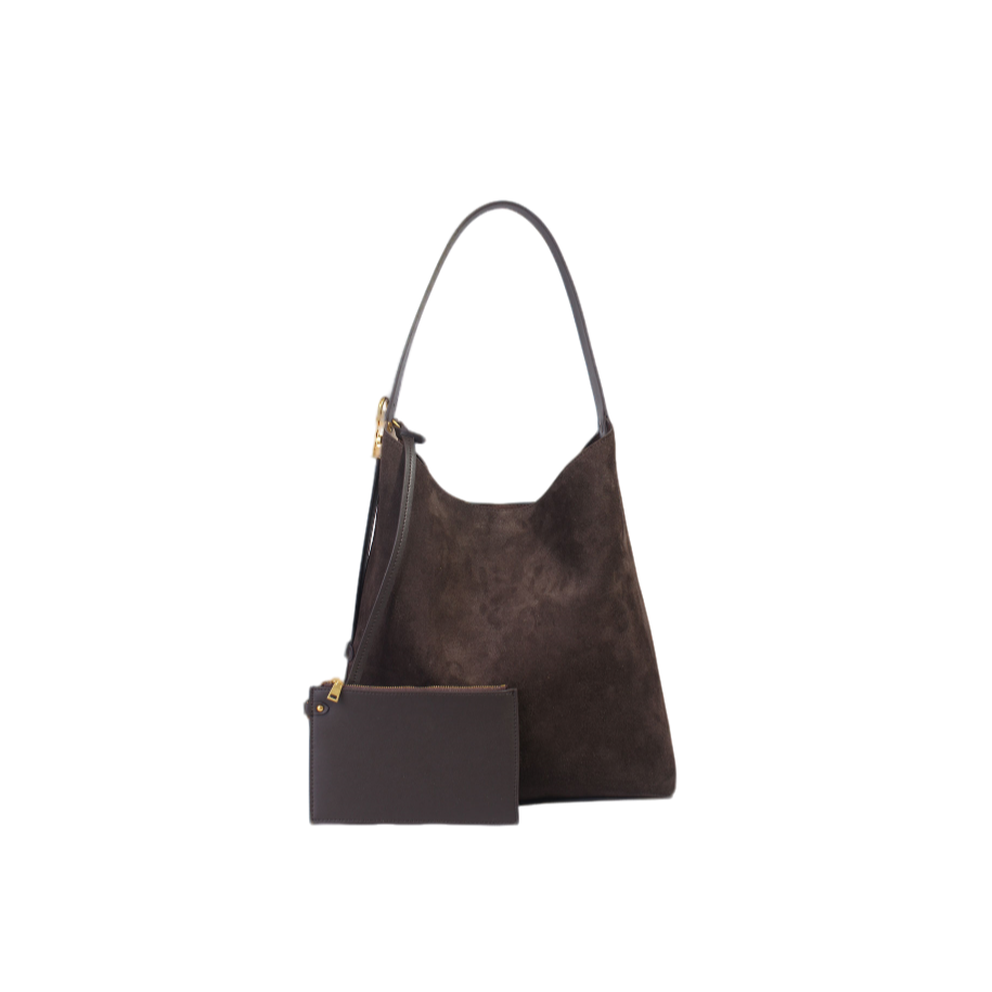 月牙托特时尚质感通勤百搭休闲轻奢斜跨包BK-1034M-咖啡