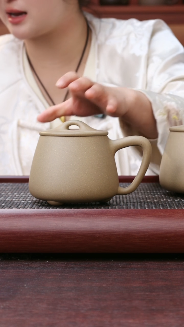 【闪购商品】紫砂公道杯微封釉家藏老段石瓢