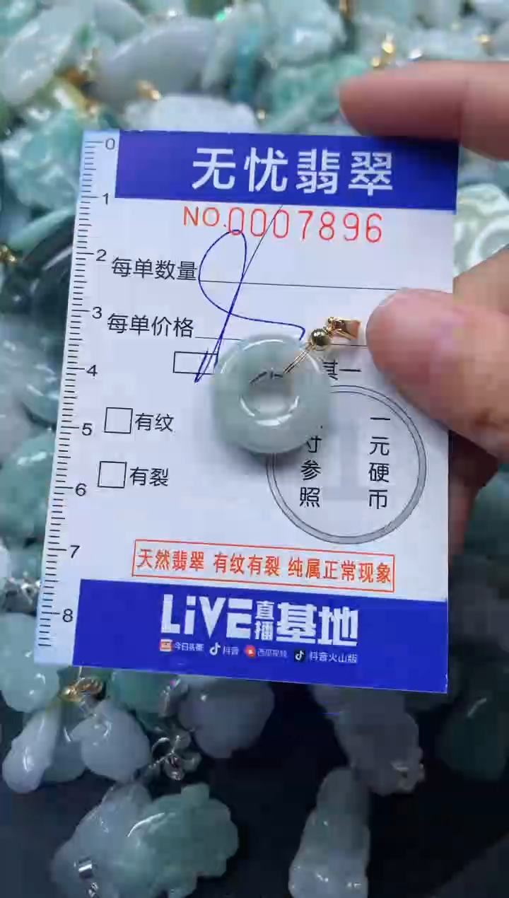 颈饰未镶嵌翡翠7896