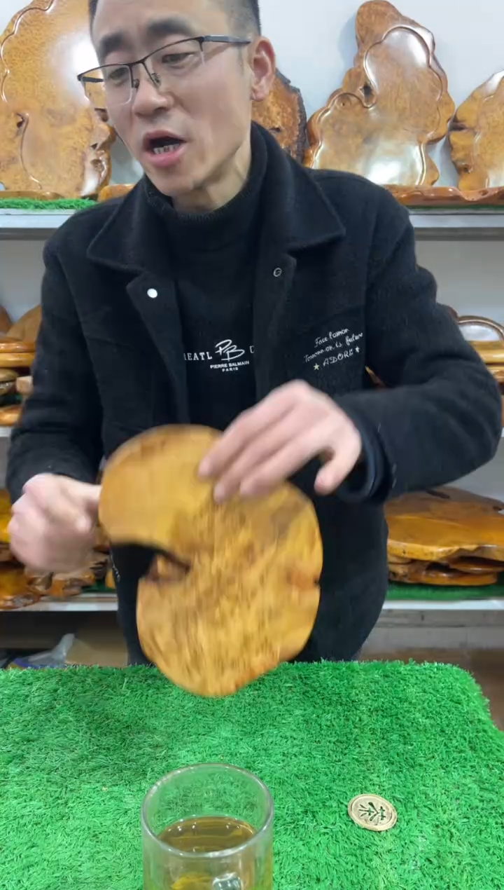 【闪购商品】四川香杉枯木榴茶盘