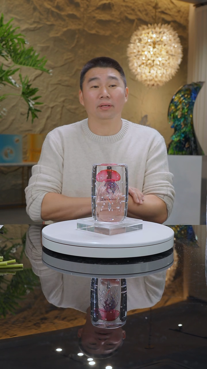 【闪购商品】摆件福利金红水母摆件