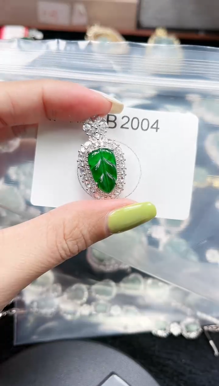 【闪购商品】翡翠颈饰未镶嵌2004赠皮绳