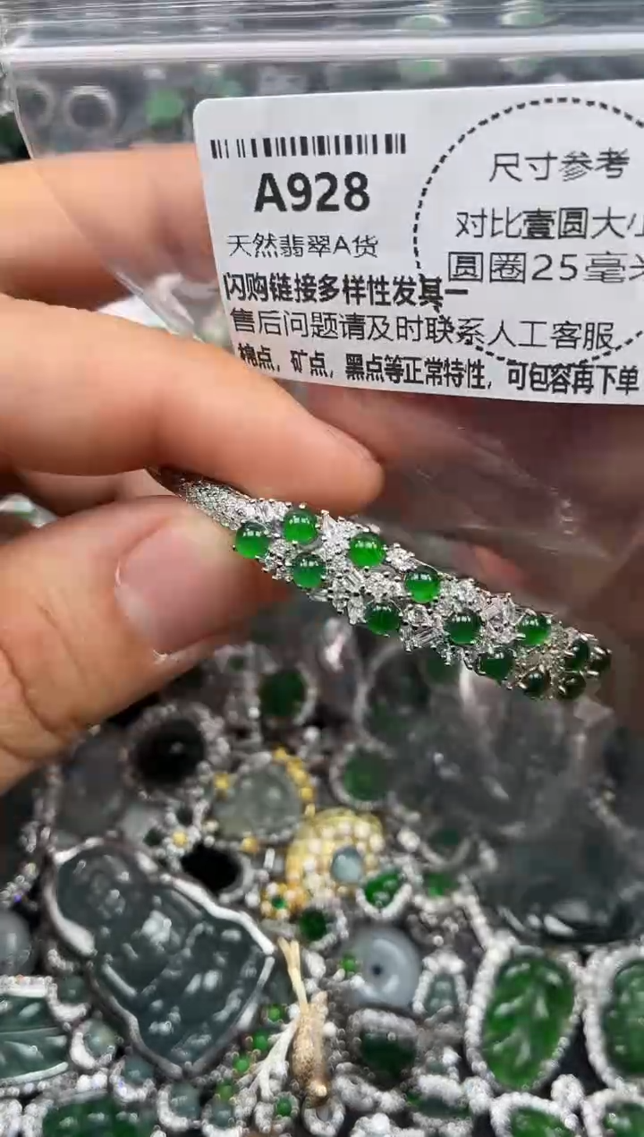 颈饰未镶嵌翡翠A928手镯