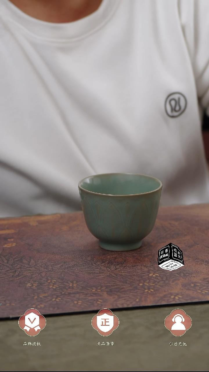 【闪购商品】杯国非遗大师王君子章款深腹莲瓣杯、、、