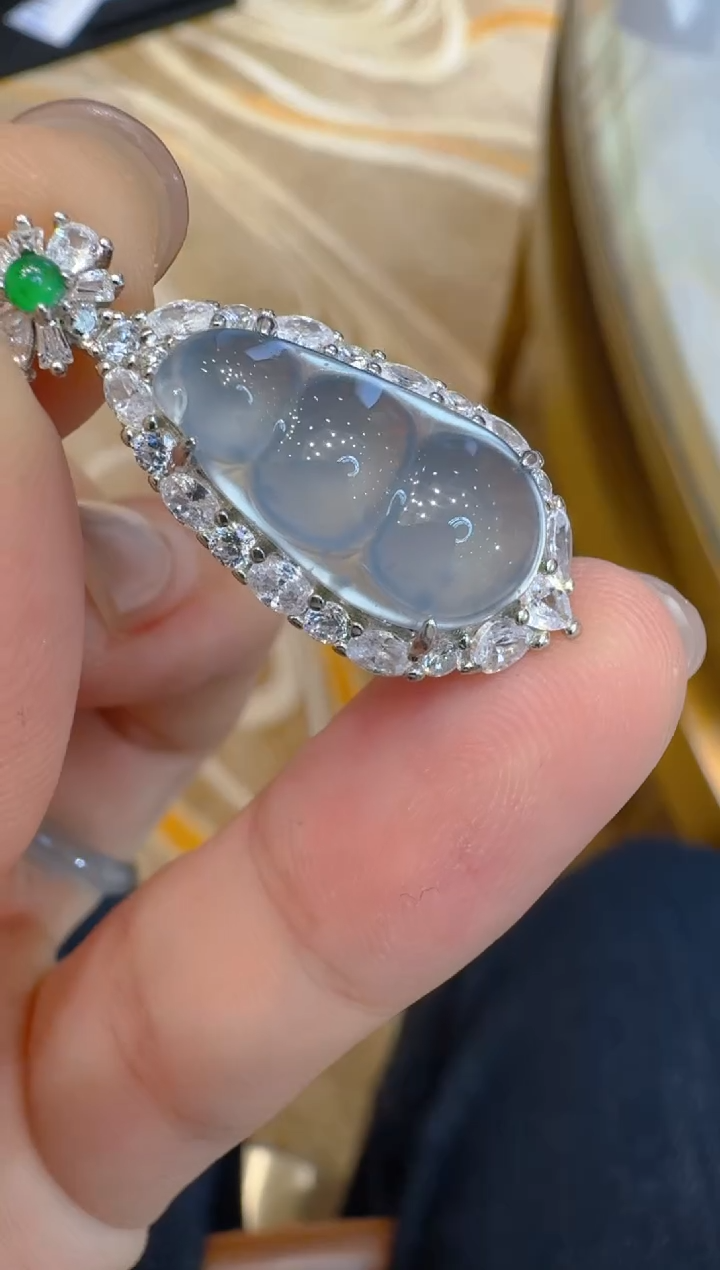 吊坠(不含链)银S925镶嵌翡翠多样性团购发一件