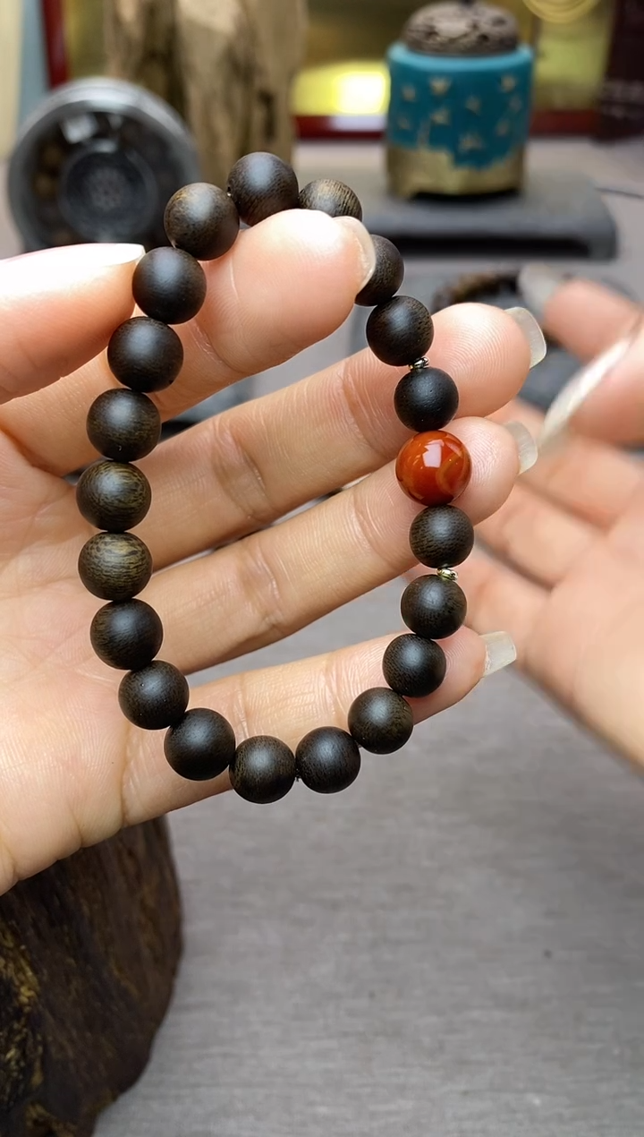 【闪购商品】沉香手串单圈越南芽庄白棋楠0.8 沉水