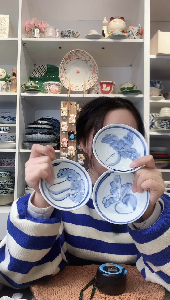 陶瓷【备注花色】日本进口蔬菜小碟子11cm一个