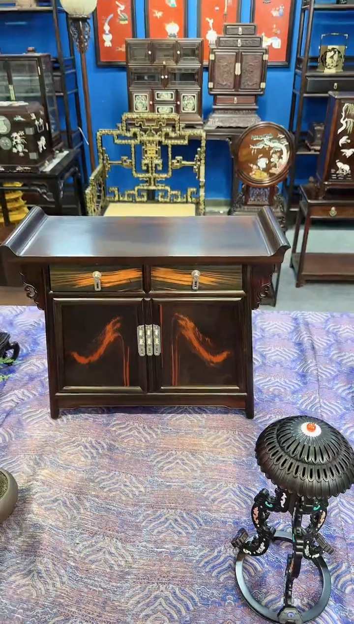 【闪购商品】红酸枝木类成套家具二联橱