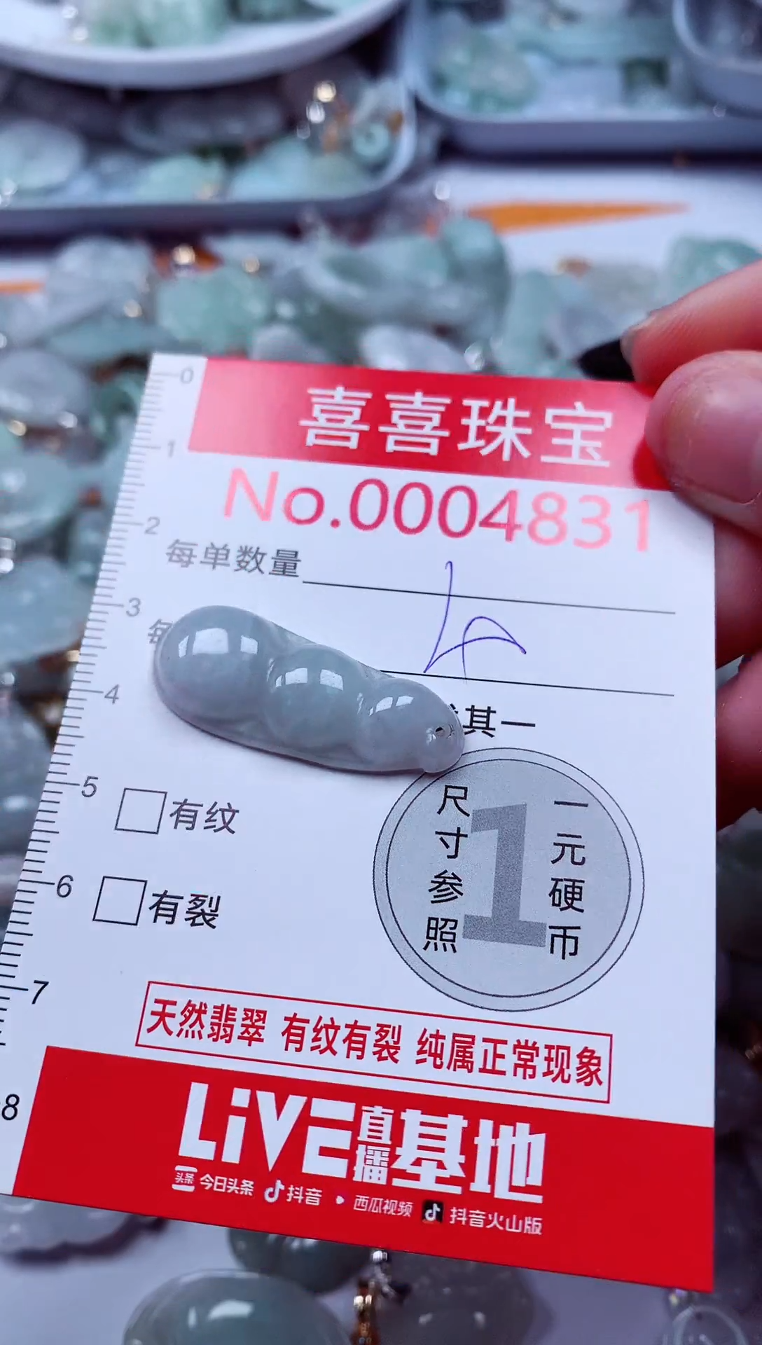 吊坠(不含链)未镶嵌翡翠4831