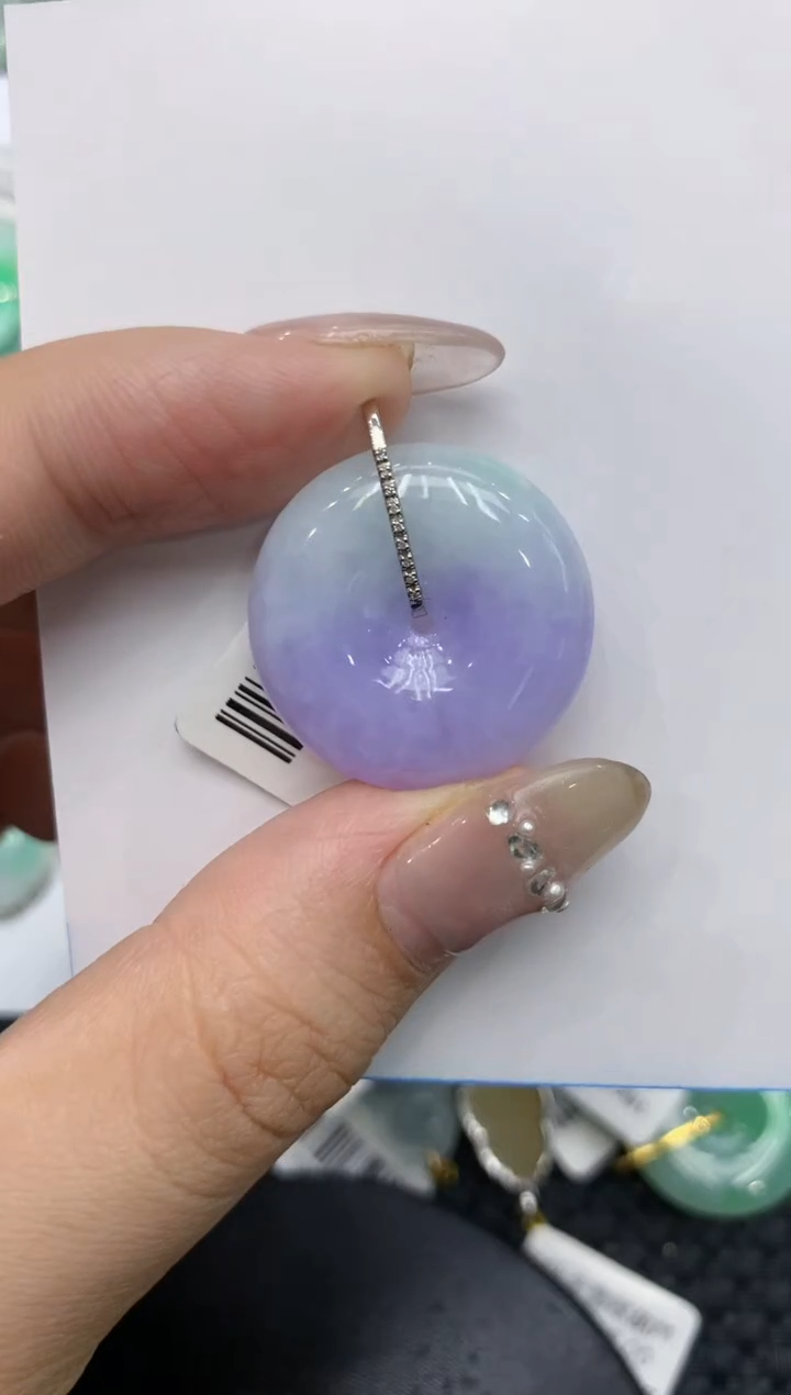 【闪购商品】翡翠颈饰18K金镶嵌222222222