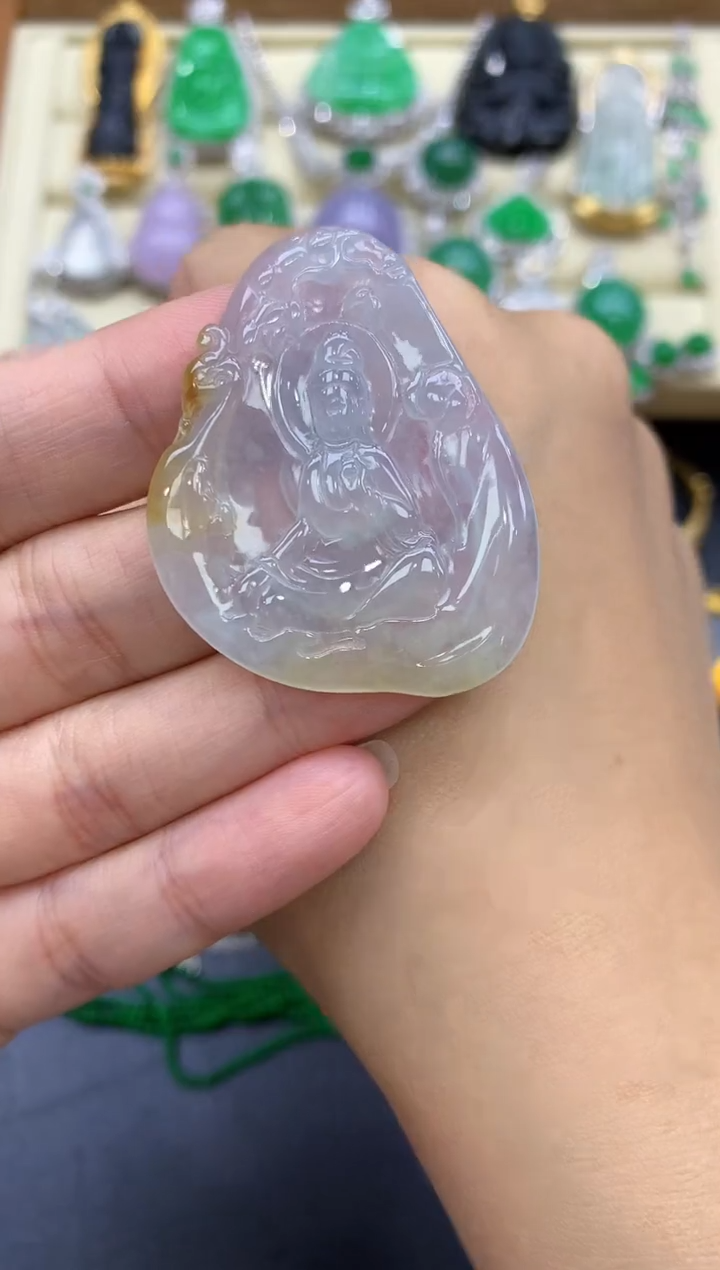 翡翠未镶嵌颈饰387-中国好珍宝