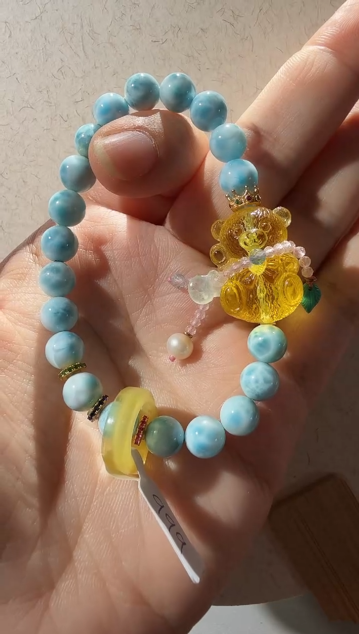 【闪购商品】蜜蜡手链未镶嵌琥珀小熊手链