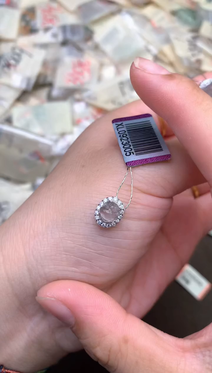 银S925镶嵌挂件翡翠✨*一