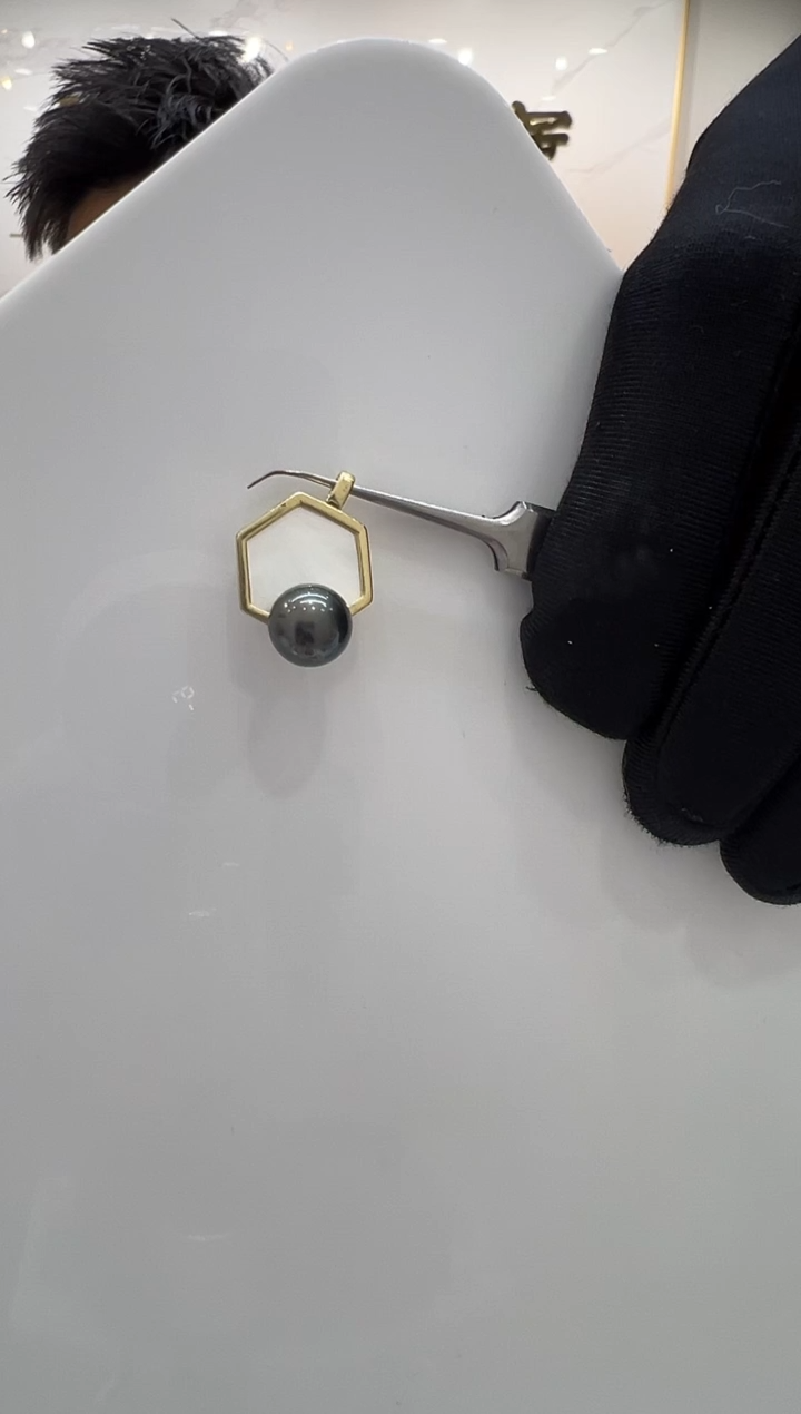 未镶嵌吊坠(不含链)海水珍珠几何母子同体