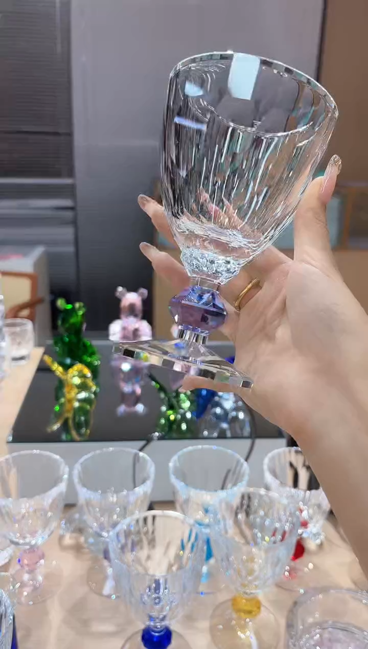 蓝色 红酒杯单只 黑色礼盒