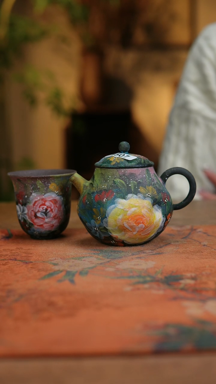 【闪购商品】瓷片1507景德镇手工手绘釉下彩高温瓷