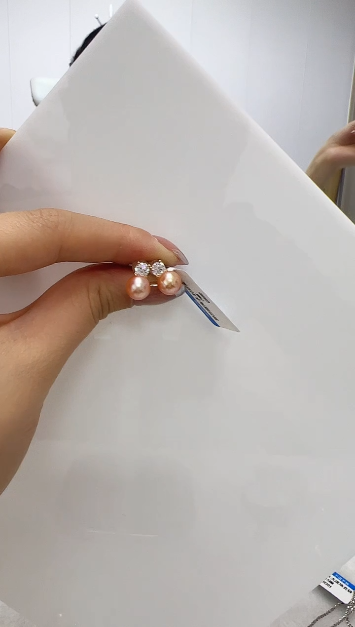 【闪购商品】海水珍珠DA银S925镶嵌耳钉 C880