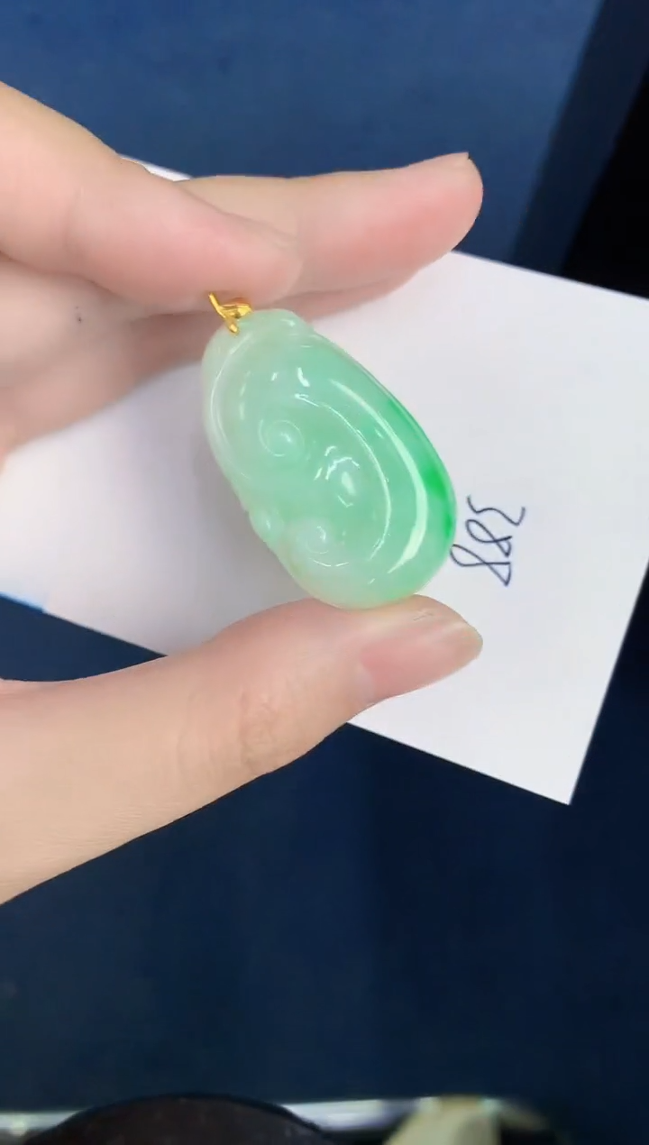 【闪购商品】翡翠颈饰18K金镶嵌000000000