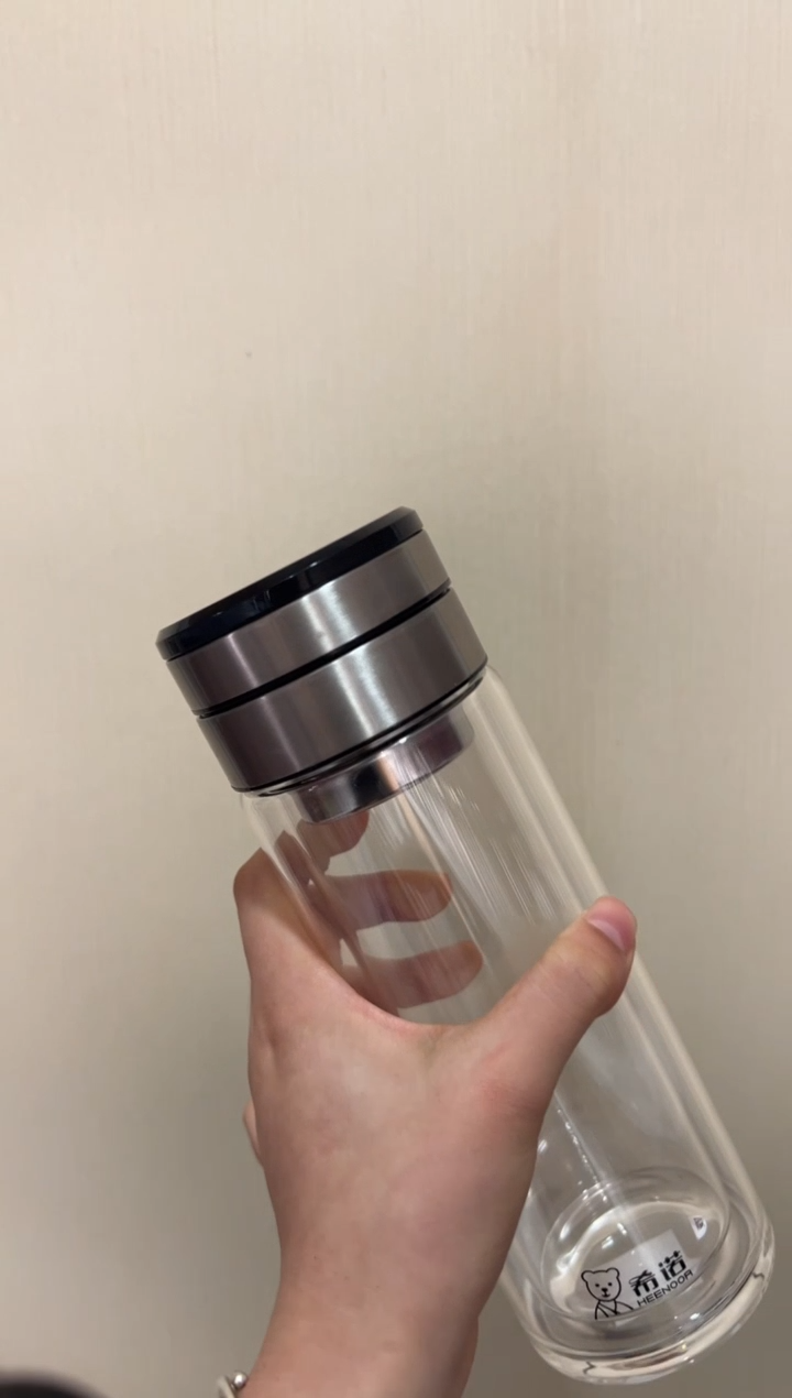 【闪购商品】双层高档茶水分离320ml茶杯