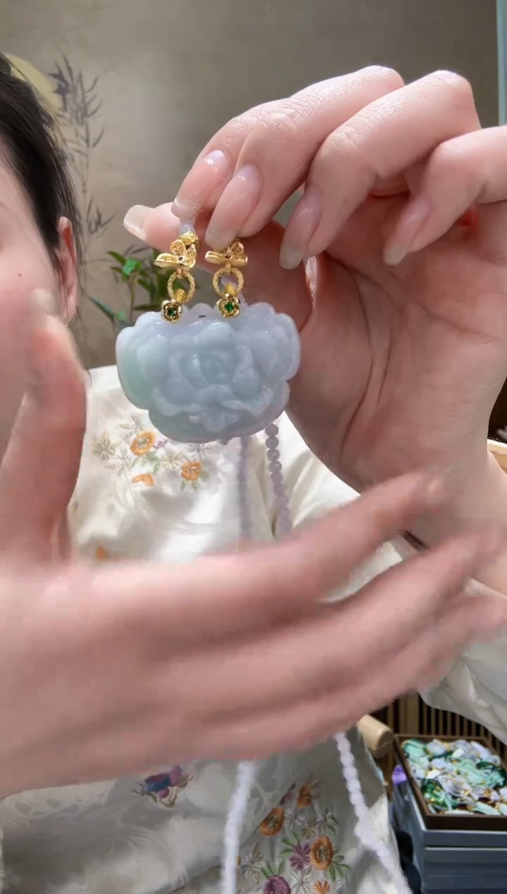 【闪购商品】翡翠耳饰未镶嵌吊坠