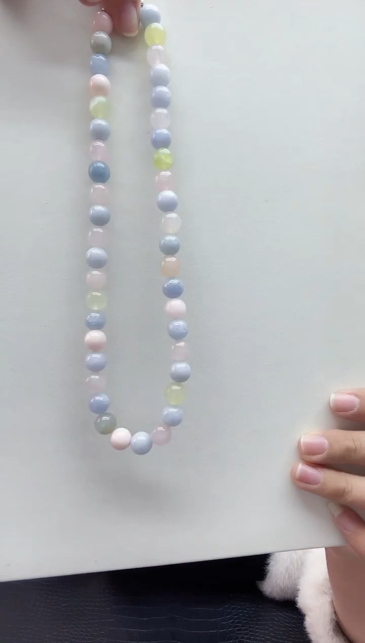 未镶嵌手链水晶天然摩根石项链40