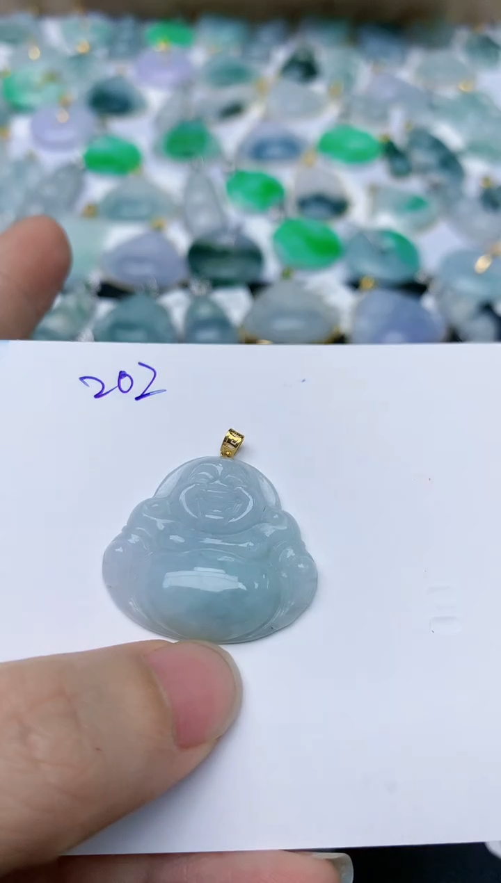 【闪购商品】翡翠颈饰18K金镶嵌天然翡翠A货    202