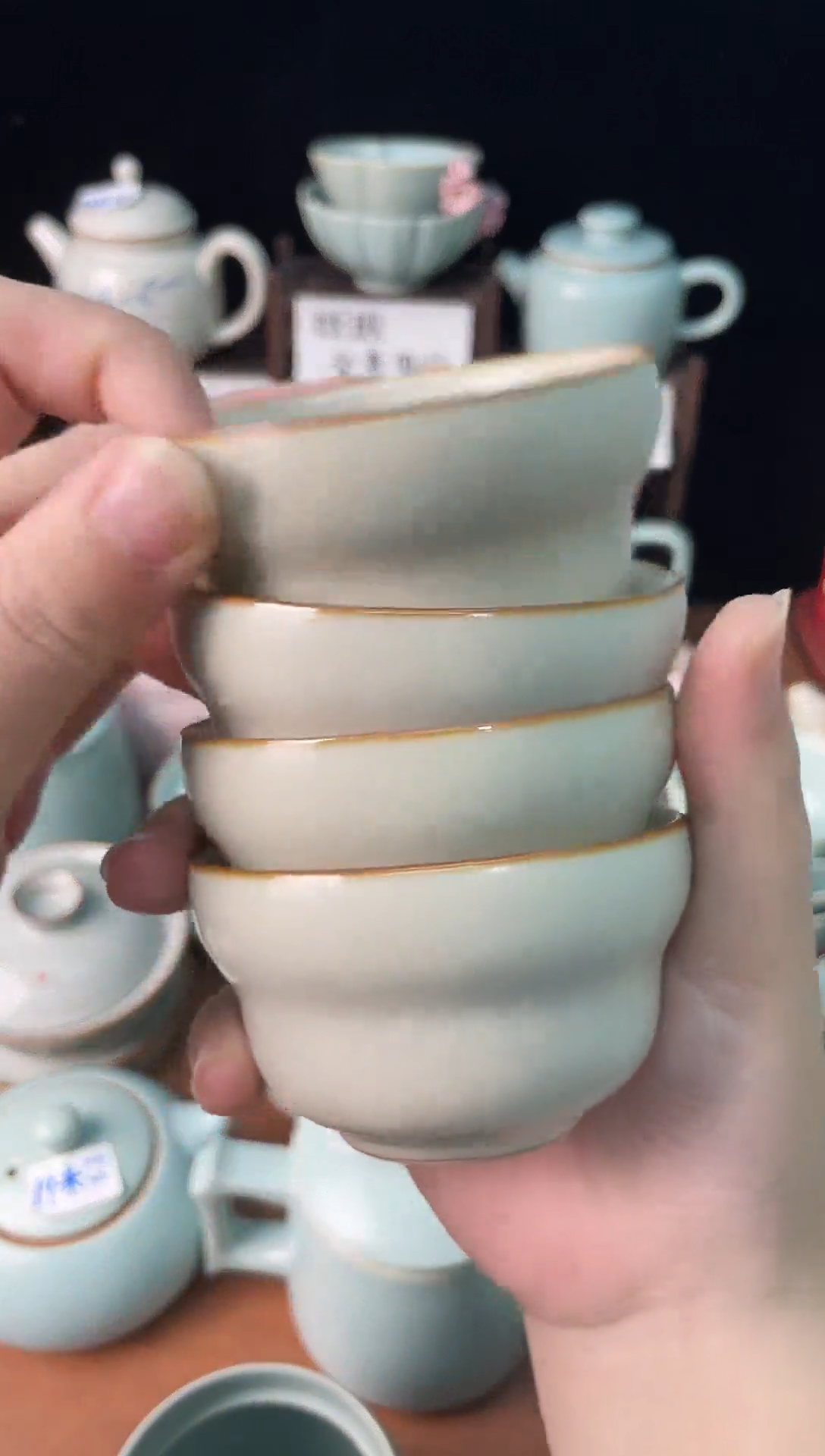 4个小葫芦杯微瑕不售后，完美主义勿拍