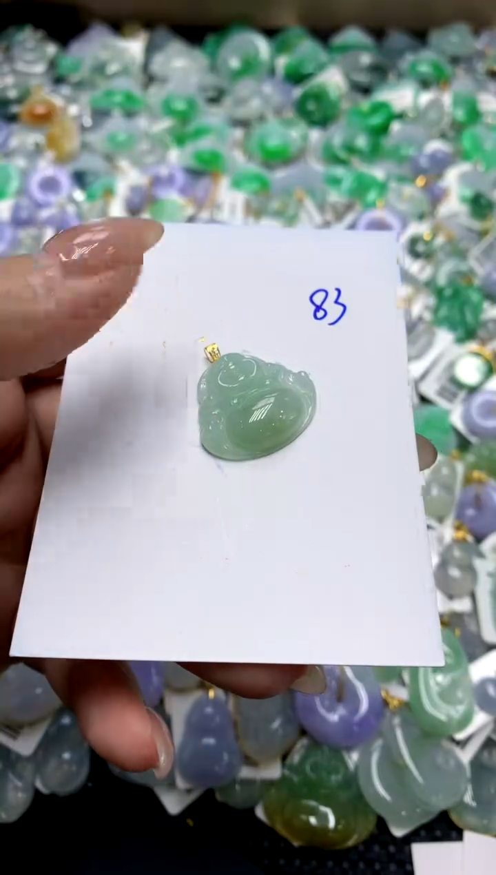 【闪购商品】翡翠颈饰18K金镶嵌11111111