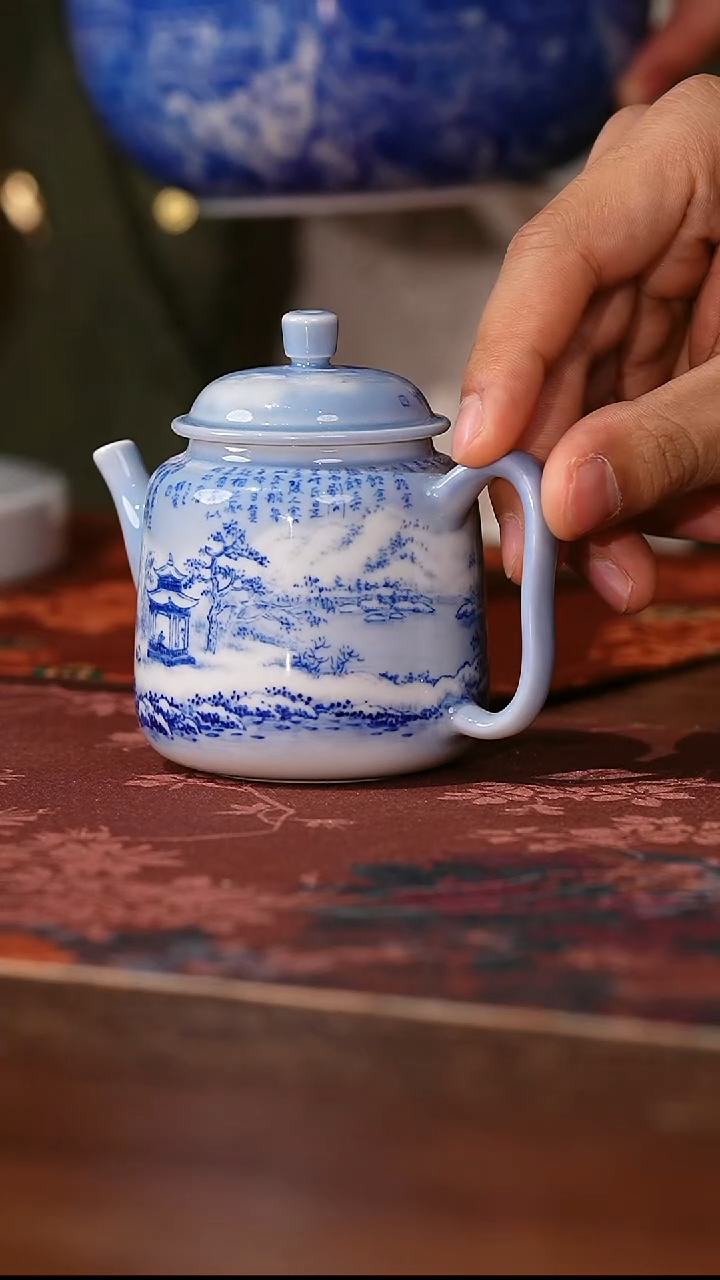 A***r瓷姑娘-小桥窑湖心亭题材