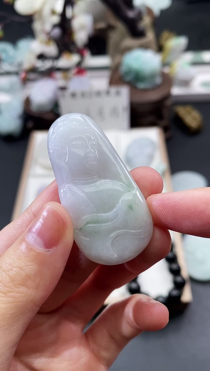 翡翠未镶嵌颈饰天然缅甸A货翡翠