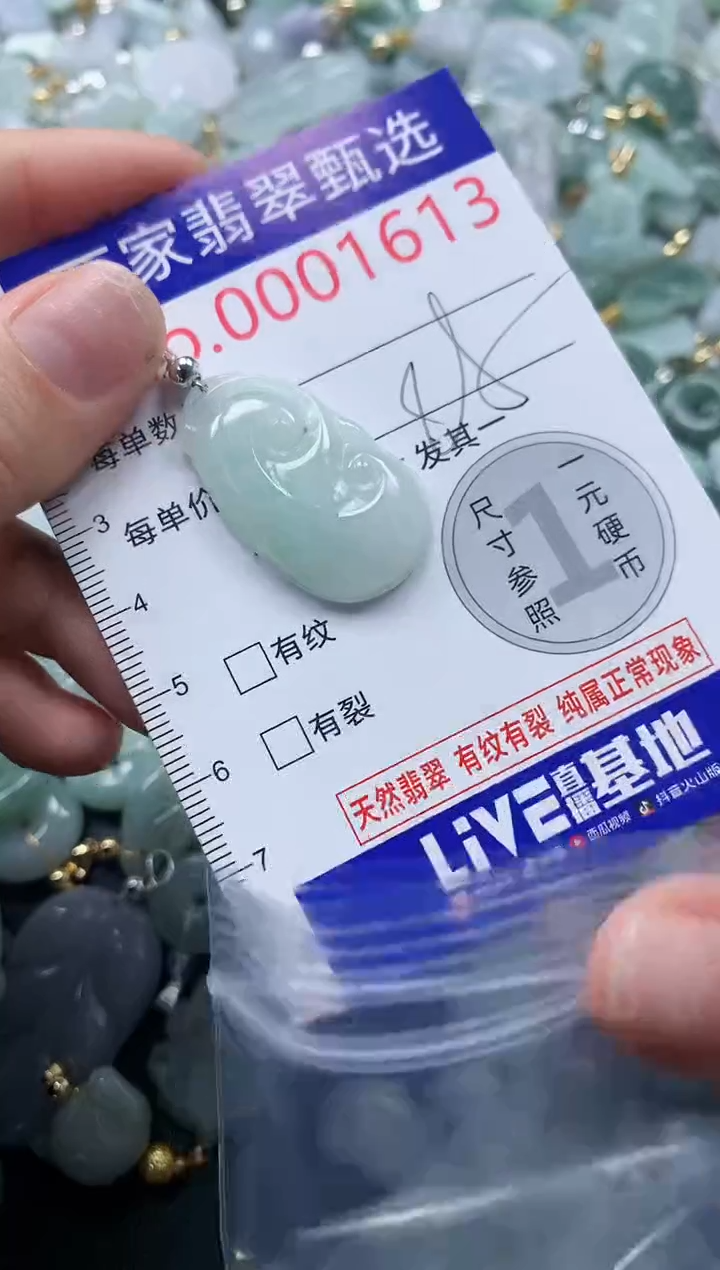 吊坠(不含链)未镶嵌翡翠1613