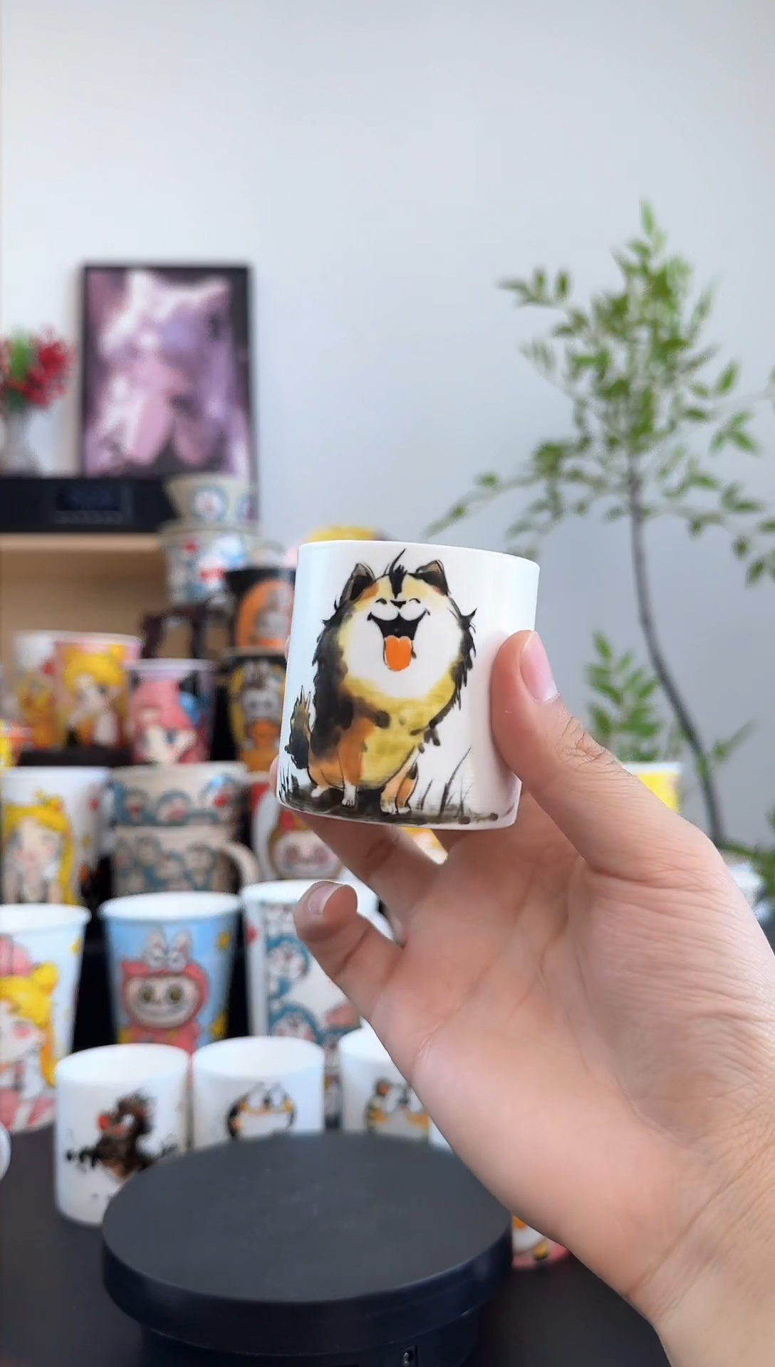 【闪购商品】摆件手工手绘陶瓷小杯杯