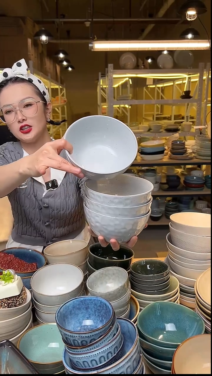 瓷40外贸尾货窑变釉下彩默认微瑕