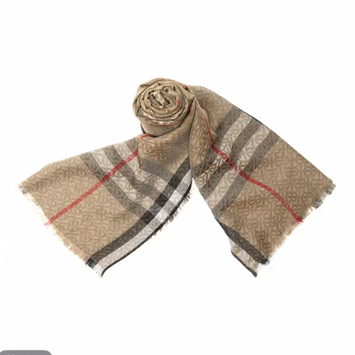未使用 BURBERRY/博柏利 【安则专属】格纹丝绸围巾