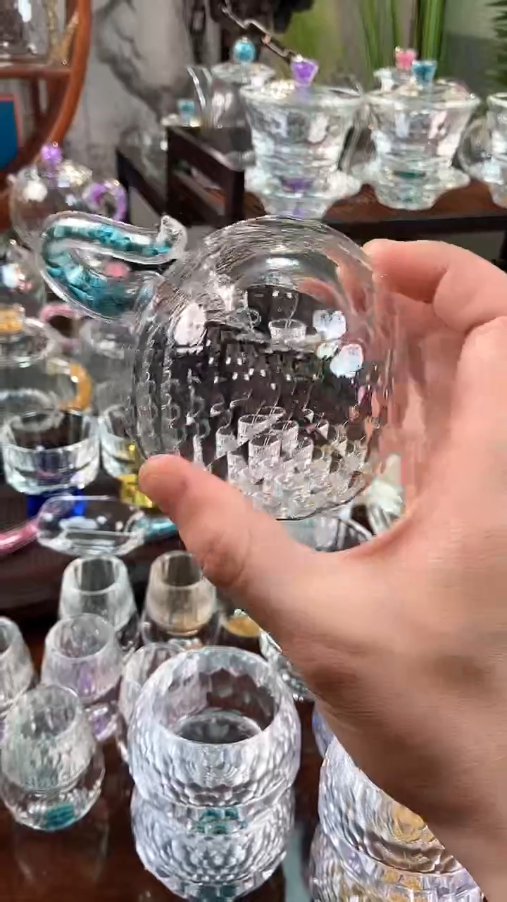 【闪购商品】玺宴新款水晶100毫升咖啡杯绿松石