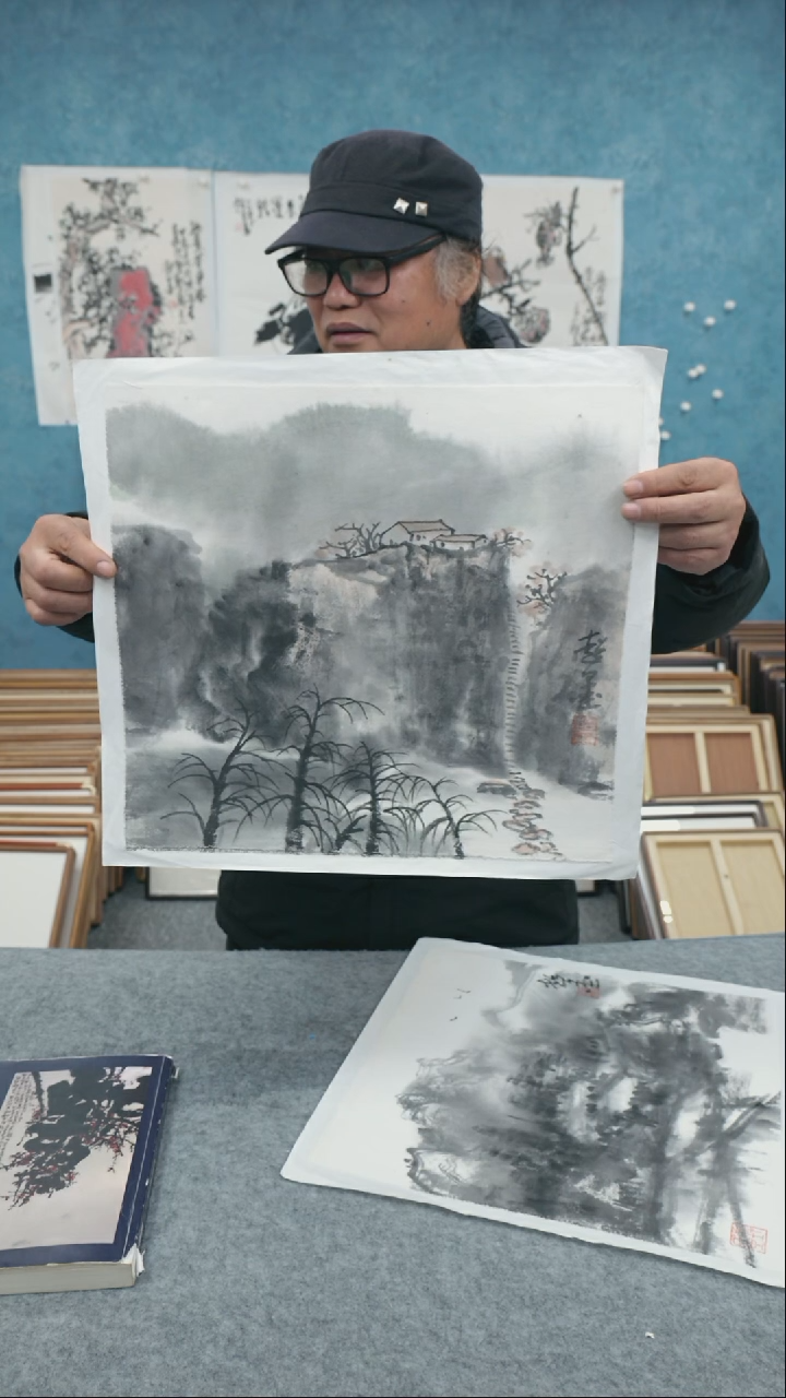 【闪购商品】国画郑志超老师棉布画