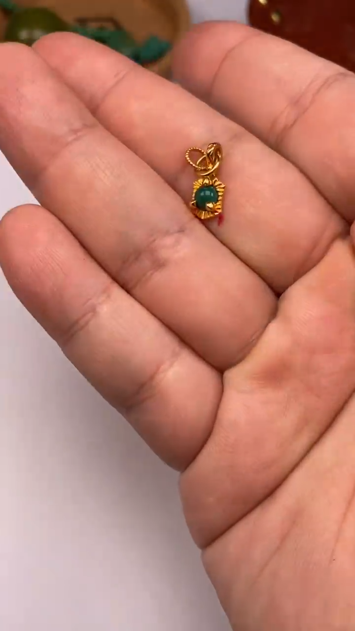 【闪购商品】绿松石侧挂合金松石侧挂