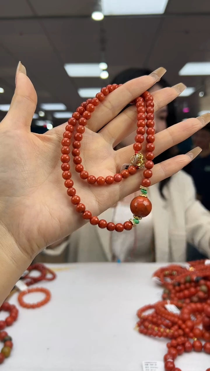 未镶嵌珠串南红玛瑙12.5-6mm（多样式）25099620299