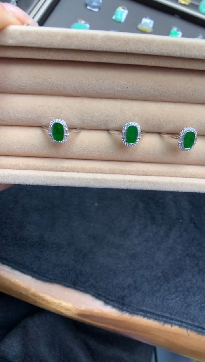 【闪购商品】翡翠戒指银S925镶嵌戒指14~16多样性发其一联系备注