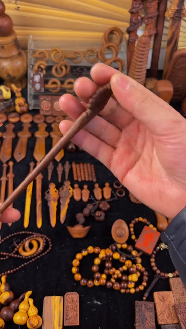 【闪购商品】枣木枣木19公分凤尾发簪包邮到家