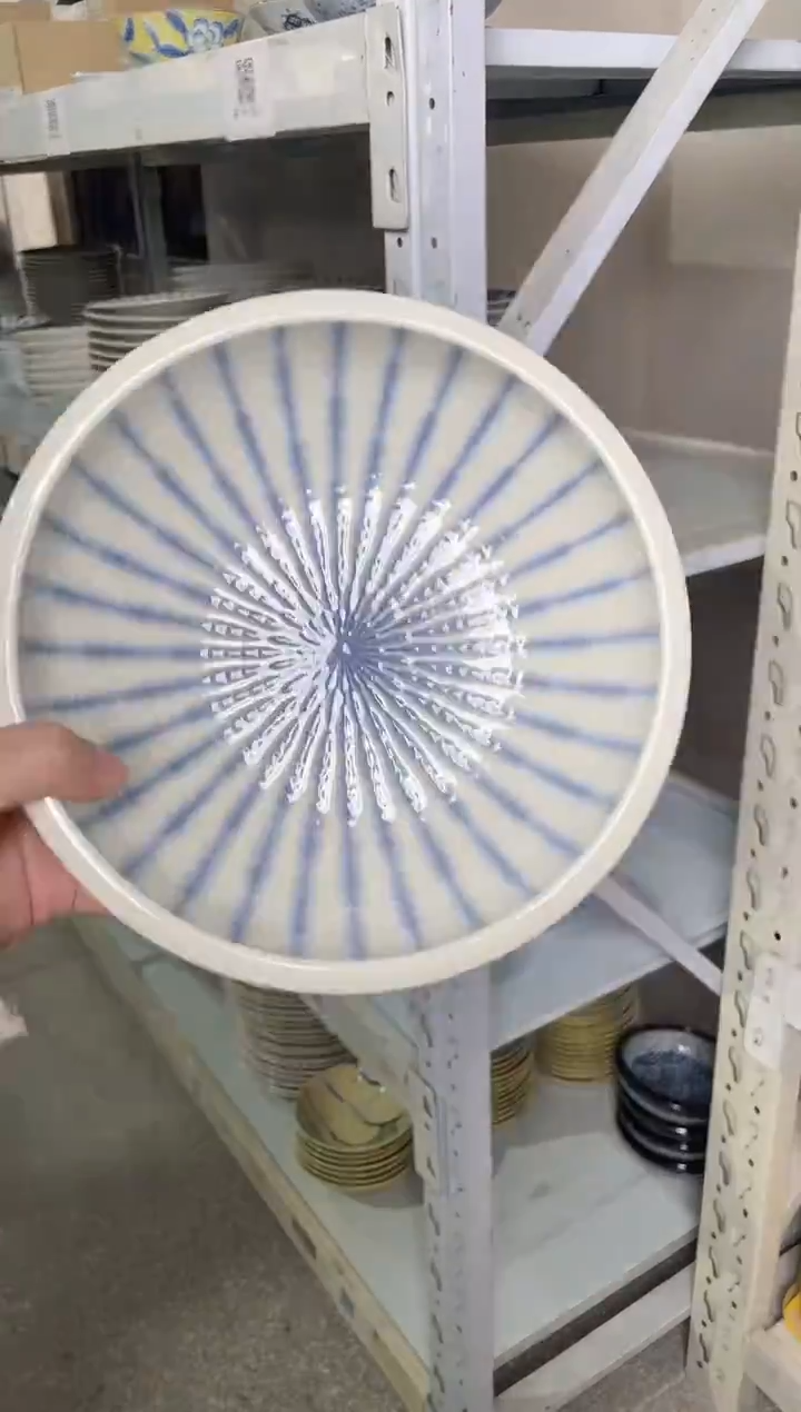 陶瓷8英寸厚边圆碗20.5cm 微瑕