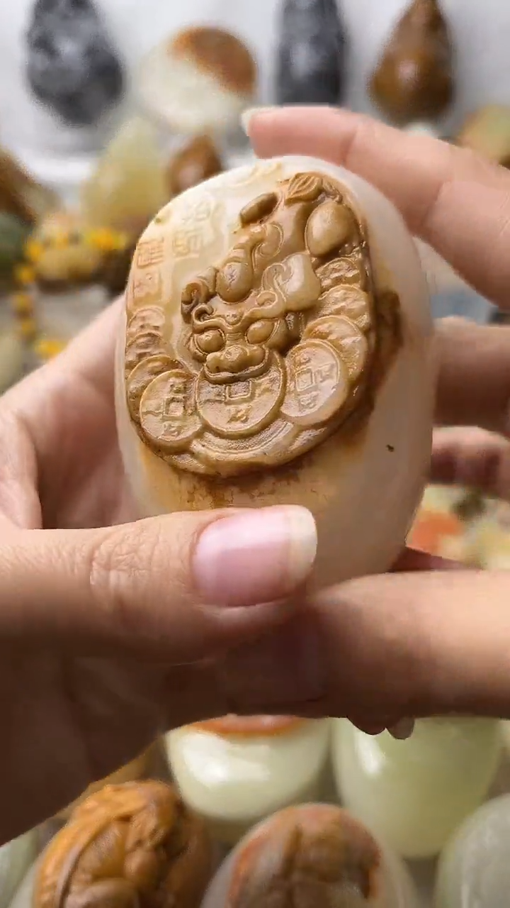 石材古青石棉纹正常不退换貔貅