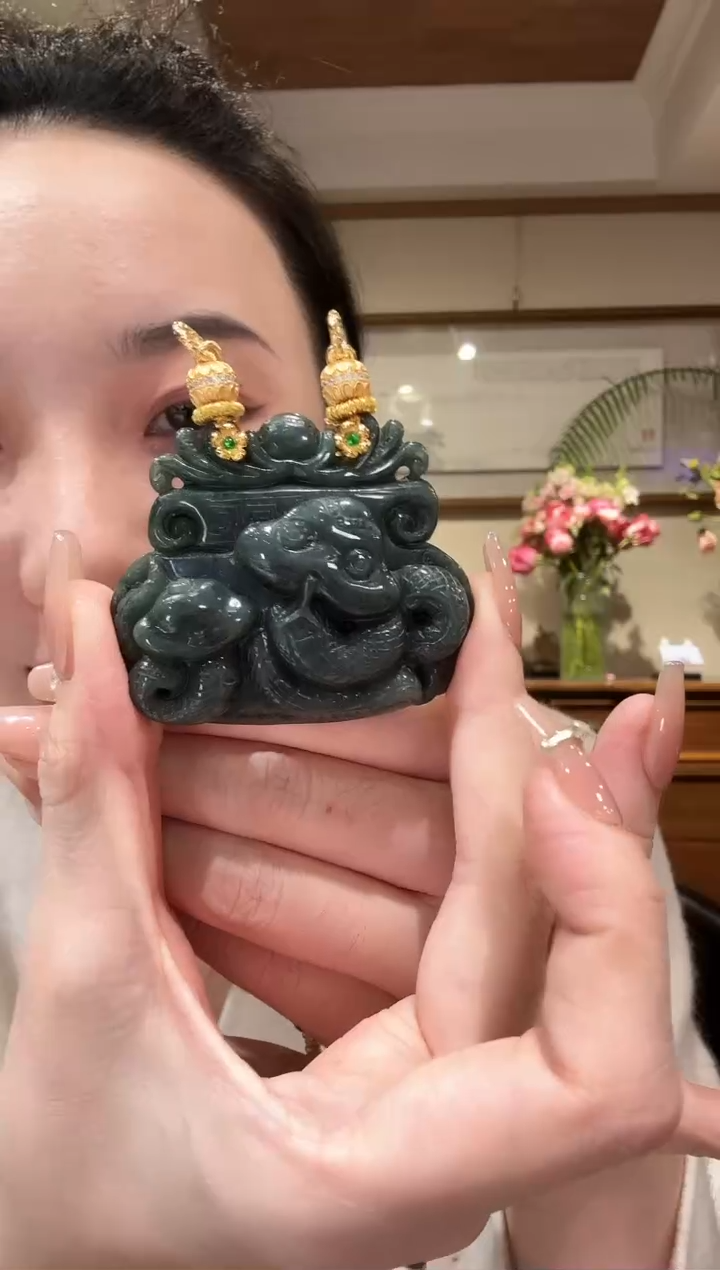 【闪购商品】翡翠颈饰未镶嵌国风